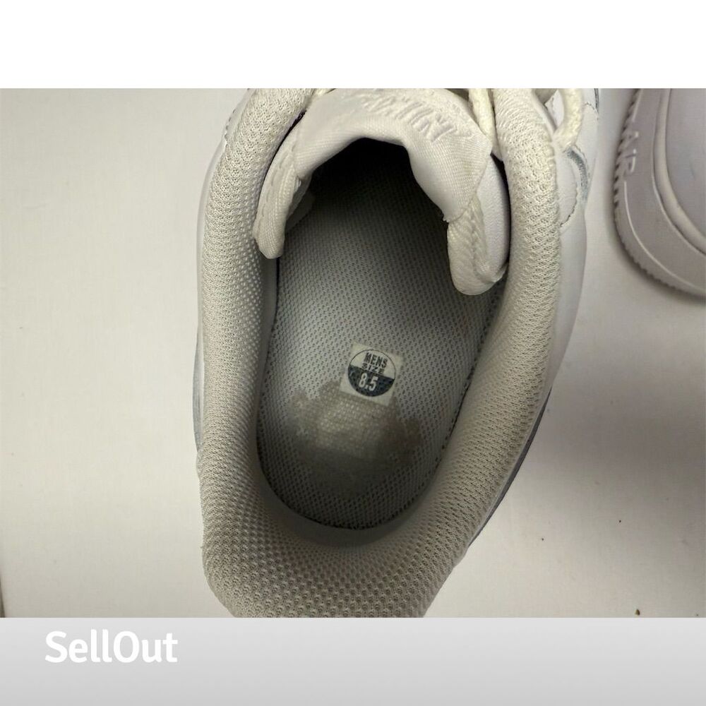 Nike Air Force 1 '07 Low Men's White Sneakers Size 8.5 Casual - Picture 7 of 9